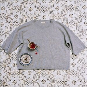 Naïf Oversized 100% Wool Super Soft 3/4 Sleeve Sweater